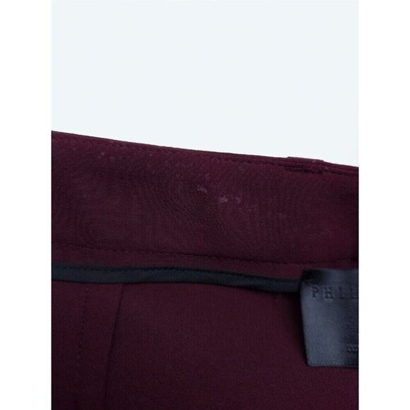Philipp Plein Couture Crystal Embellished 'Bunny' Trousers Size 40 M Wine - Picture 12 of 13